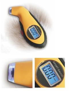 China digital tire gauge with flashlight for sale