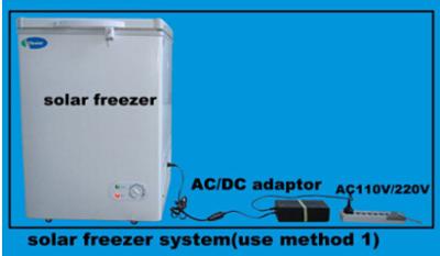 China Solar powered DC12V/AC220V Fridge ,Deep Freezer ,100L for sale