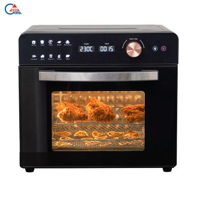 China Commercial Smart Air Fryer Home Kitchen Rotisserie Hot Air Ideas New Product Electric Pizza Oven For Convection Baking Ovens for sale