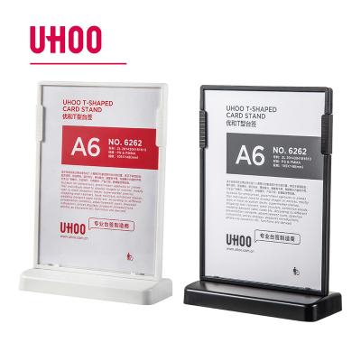 China PS+Acrylic Uhoo Dot 6262 Double Sided To Customize Practical Acrylic Sign Holder for sale