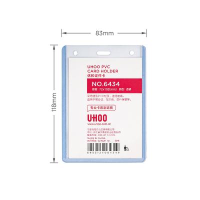 China NATIONAL Ultra Transparent Popular Vertical 6434 Hard PVC Card Holders for sale