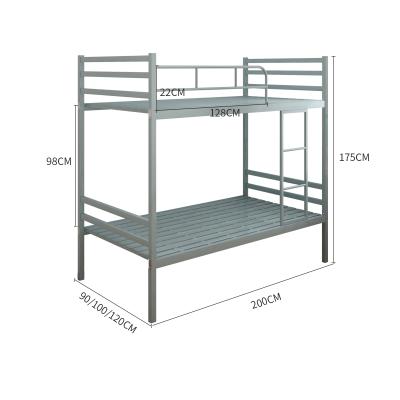 China Modern Student Or Worker Dorm Iron Bunk Bed for sale