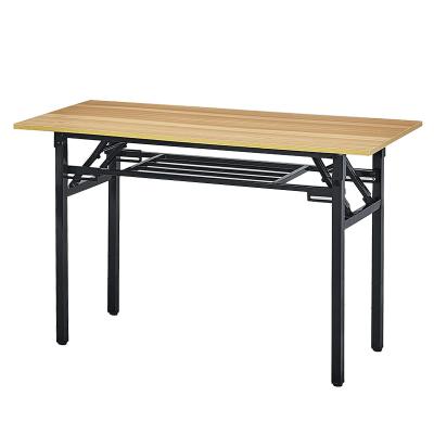 China China factory cheap metal leg foldable table bookcase classroom folding table training dining table for sale