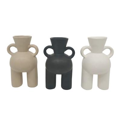 China Minimalist Ceramic Vases for Lady Butt Vase Human Body Vase Decor Shaped Art Piece Creative Decoration For Living for sale