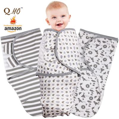 China Factory Wholesale Custom Portable 100% Organic Cotton Easy Baby Wrap Adjustable Wrap Baby Infant Wrap for sale