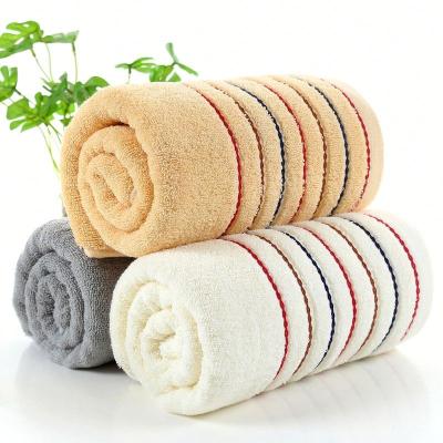 China Professional QUICK DRY Towel Supplier Made 100% Luxury Egyptian Cotton Fiber Super Large Soft Bath Towels Cover 70*140cm Towel for sale