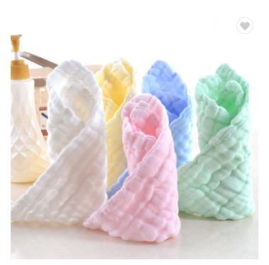 China QUICK DRY gauze towel washing cotton foam yarn mouthwash baby towel small face towel six layers for sale