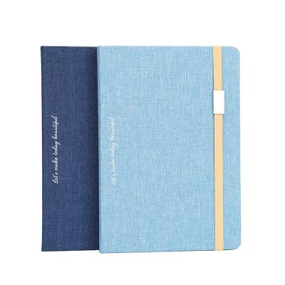 China RPET Hardcover RPET Hardcover Case Binding Notebooks Customized Journal with Round Corner and Pen Holder for sale