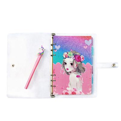 China 2021 Custom Printed Diary Odm Soft Cover Belt Closure Planner Diary Ring Mechanism Paper Stationery Notebook Tpv With Pocket for sale