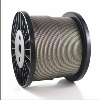 China China Factory Galvanized Steel Wire Rope Cable Steel Construction With 1x7,7x7,1x19,6x7+FC for sale