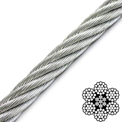 China Wholesale Price Galvanized Steel Wire Rope Rope With Diameter 6mm 10mm 12mm Iron Carbon Steel Wire for sale