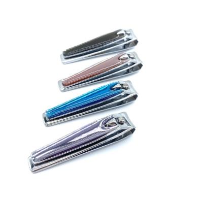 China 555 Finger Direct Sales Engraved Portable Cheap Colorful Carbon Steel Nail Clippers for sale