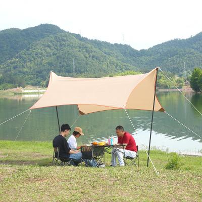 China Diagonal Bracing Type Customized 3-4 Person Waterproof Multiplayer Sunshade Tent Tent Shelter Camping Tarp for sale