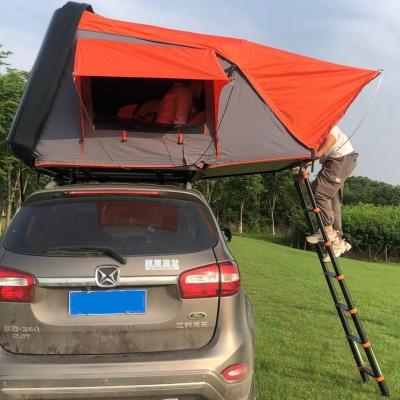 China Large Space Hard Shell Outdoor Waterproof 4x4 Tent 4wd Roof Top Tent For 3-4 Person for sale