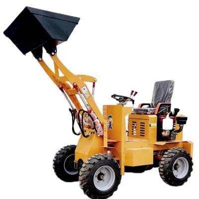 China Cheap price 800kg weight hotels mini front end popular electric agricultural mini wheel loader electric loader for sale for sale