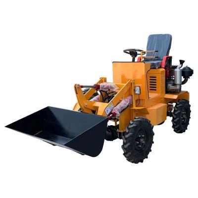 China China 600kg Running Fast Farm Construction Material Stores Battery Front End Electric Mini Wheel Agricultural Loader for sale