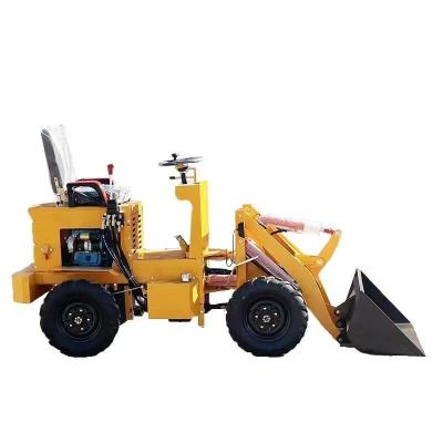 China Construction Material Mini 400KG 600KG Electric Loader Shops With Diesel Front Thrown Small Loader for sale