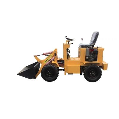 China Building Material Stores Forklift Environmental Protection Loader Warehouse Agricultural Electric Electric Workshop 0.2 Cubic Capacity Small for sale