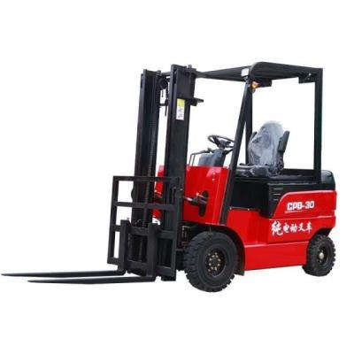 China Hotels 2023 hot sales off road self loading lifting portable forklift 24v electric motor all terrain electric forklift for sale