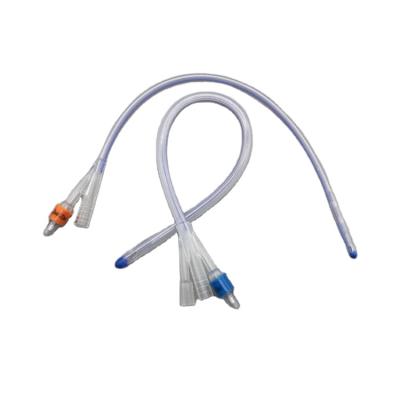 China PVC Disposable Silicone Foley Urinary Catheter Types 3 Way for sale