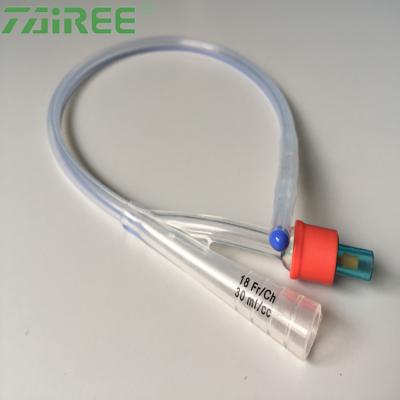 China Plastic Foley Balloon Valve Left In PVC Disposable Catheter Organ With Various Sizes for sale