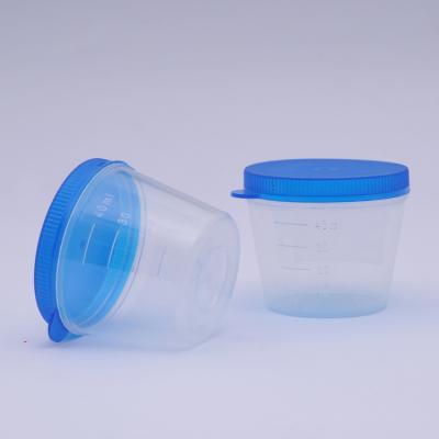 China Screw Cup/Urine Plant Cup Medical Specimen Container 40ml Instant Disposable Sterile Collection Cup en venta