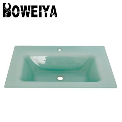 China Water Saving Spain Style High Level Commercial Bathroom Vanity Tops for sale