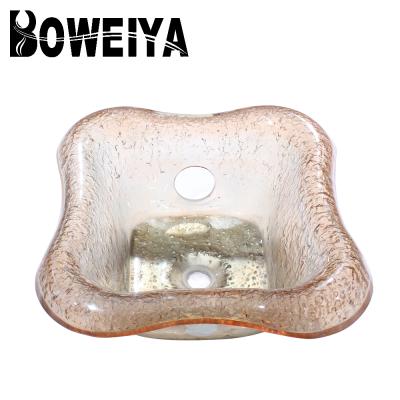 中国 Water Saving New Modern Design Unbreakable Pink Glass Spa Pedicure Bowls 販売のため