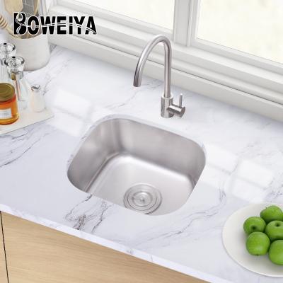 中国 Without Faucet Best Selling Popular Design Recessed Single Bowl Rectangular 304 Stainless Steel Kitchen Sink 販売のため