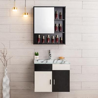 China Hot Sale Modern Wall Mounted Modern Bathroom Vanity Mirror Storage Boweiya Bathroom Vanity Cabinet With Sink for sale