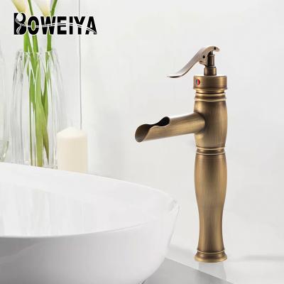 China Bathroom Faucets Basin Waterfall Designer Retro Kitchen Faucets Electric Toilet Faucet Mixers Taps Hot Water Electric Black Smart Instant Faucet for sale