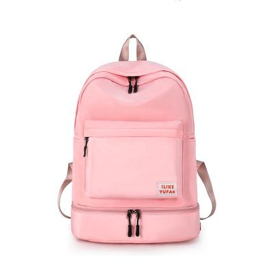 China Korean Pink Outdoor Sports School Fashion Women Style Waterproof Travel Backpack for sale