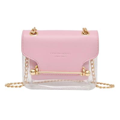 China Fashion Women Brand Design Design Shoulder Bag Daily Used Clear Transparent Messenger Bag for sale