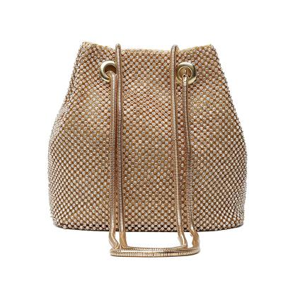 China Fashion Daily Hot Sale High Quality Ladies Bright Diamond Bucket Shoulder Cross - Body Bag for sale