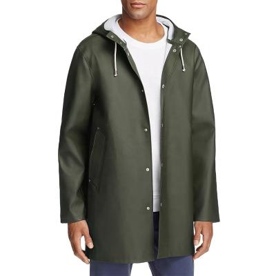 China Cold Hooded Jacket Pu Breathable And Windproof Men Warm Raincoat for sale