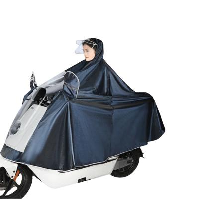 China Wholesale Cheap 170T Polyester PVC Recycling Raincoat Breathable Thicken Clear Vision Motorcycle Raincoat for sale