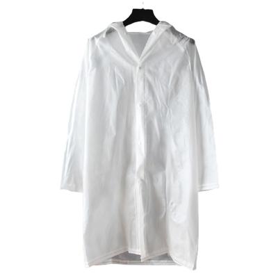 China Breathable High Quality Transparent Women Raincoat Poncho Adult EVA Raincoat for sale