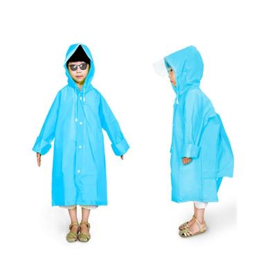 China Breathable Exclusive Quotes For New Products EVA Kids Raincoat Poncho Transparent Child Raincoat for sale