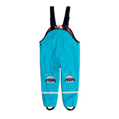 China Breathable Polyester Kids Bibs Playing In The Beach Raincoat Rain Pants for sale