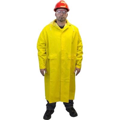 China Breathable 100% Overall Raincoat Polyester PVC0.32mm Anti-dirty Windproof Long Poncho for sale