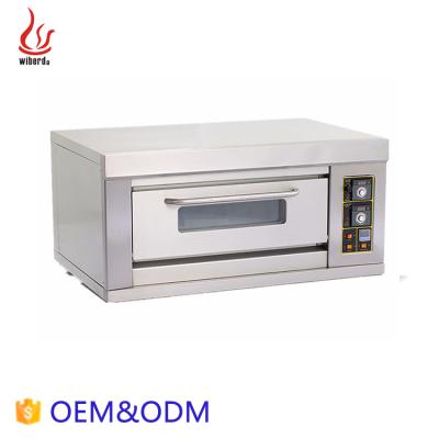 China High Efficiency Junjian Factory Used One Tray Commercial Single Layer Gas Cake Bakery Ovens Sale for sale