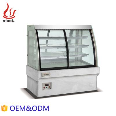 China Single-Temperature Mable Front Door Cooler Display Cake Showcase Cake Cabinet for sale