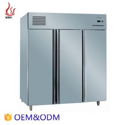 China Restaurants Three Doors Upright Commercial Refrigeration Equipment Freezer for sale