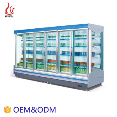 China Single-temperature Junjian Frozen Food Fresh Meat Crates Refrigeration Equipment Supermarket Equipments Supermarket Refrigerator for sale