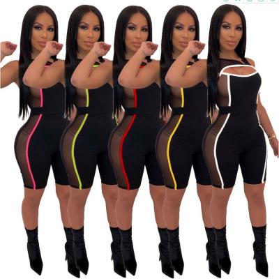 China Custom Wholesale Hot Pants Clothing Breathable Latest Seller Design Cheap Plus Size Workout Overalls Women for sale