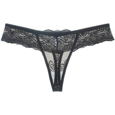 China 2020 Ladies Underwear Black Breathable Sexy Lace Underwear Sexy Lingerie Underwear Briefs Thong for sale