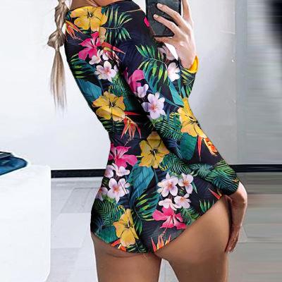 China Custom Adult Young Womens Pajamas Printing Onesie for sale