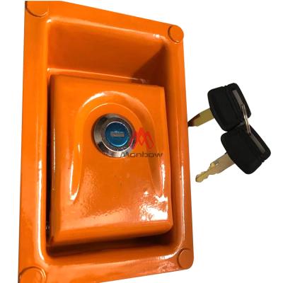 China Excavator For ZXA EX35 EX55 EX60 EX100W EX100WD-2 Excavator Hydraulic Door Lock Side Door Lock Cover for sale