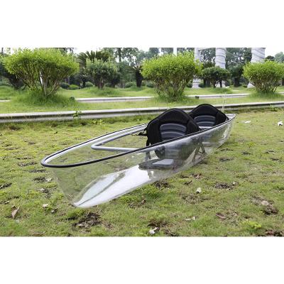 China With Screw Pedal Power System 2 Person Factory Wholesale PC Sport K1 Transparent Drop-stitch Kayak for sale