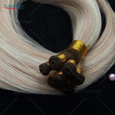 China PureVirgin H#B6-18-60 European Virgin Hair 100% Wave Human Remy Double Drawn Handited Silky Straight Hair Extensions High Quality PureVirgin H#B6-18-60 for sale